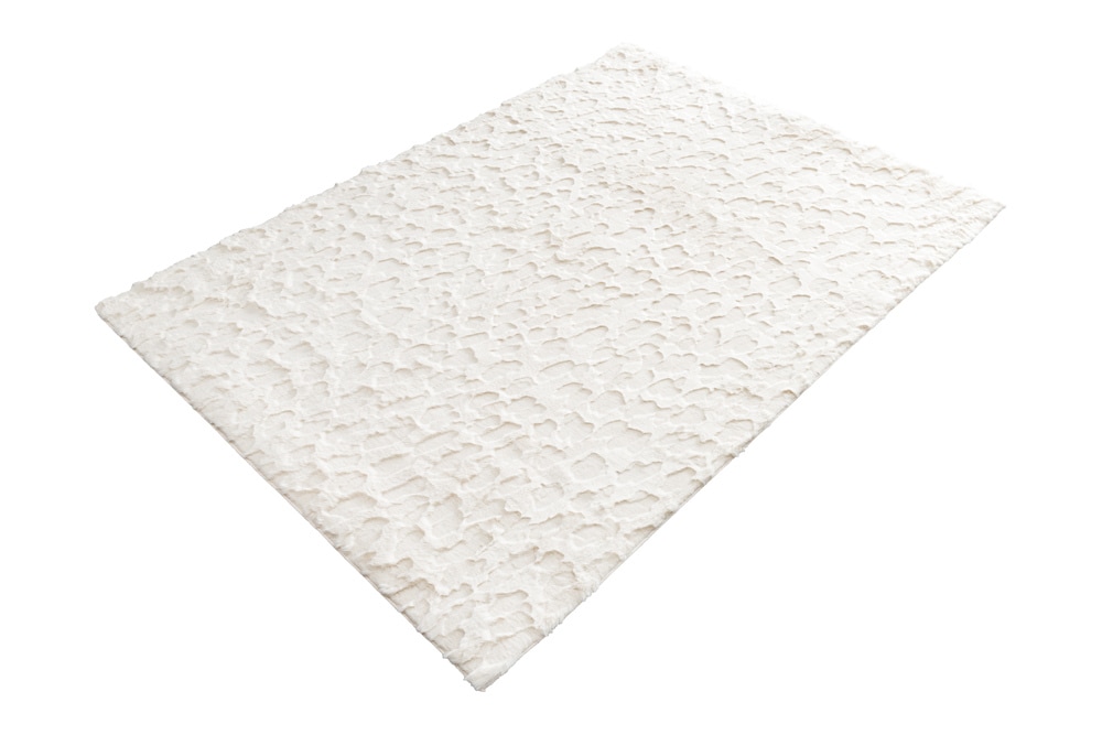 3D Hochflor Teppich DUNE 230x160cm beige Hoch-Tief-Effekt