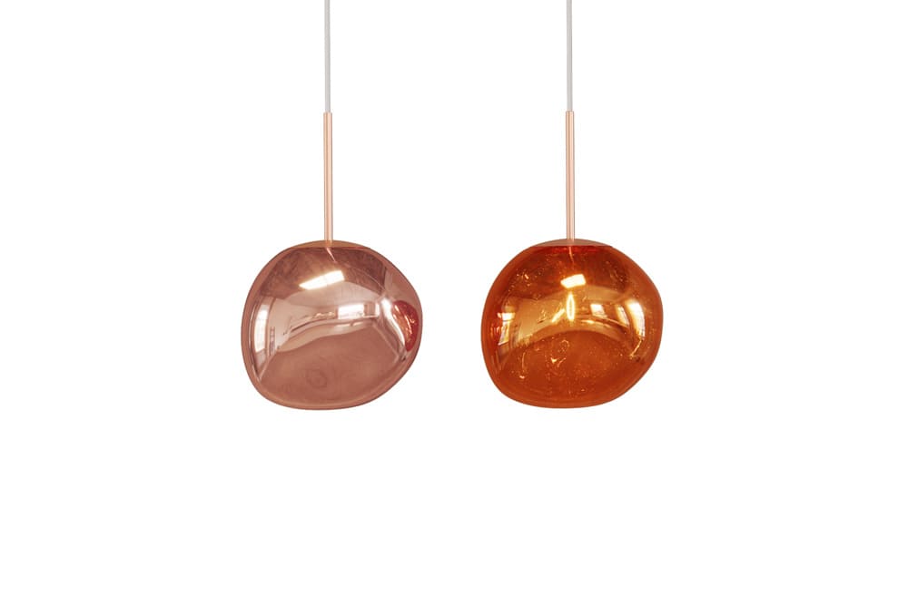 Runde Hängelampe LIQUID DIAMOND 20cm kupfer Glas Stahl Kugelleuchte