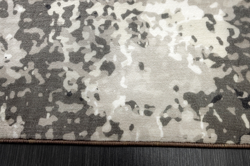 Design XXL Teppich MODERN ART 350x240cm beige braun Kurzflor Indoor-Teppich