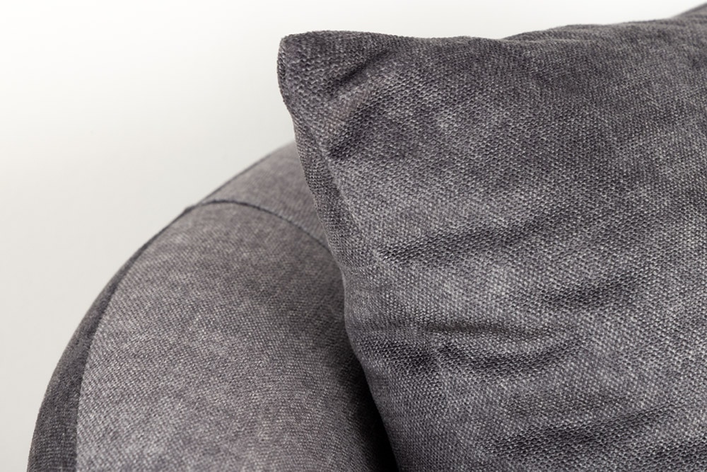 Extravagantes Sofa ELEMENTAL 180cm graphit grau Samt 2-Sitzer Couch organische Form