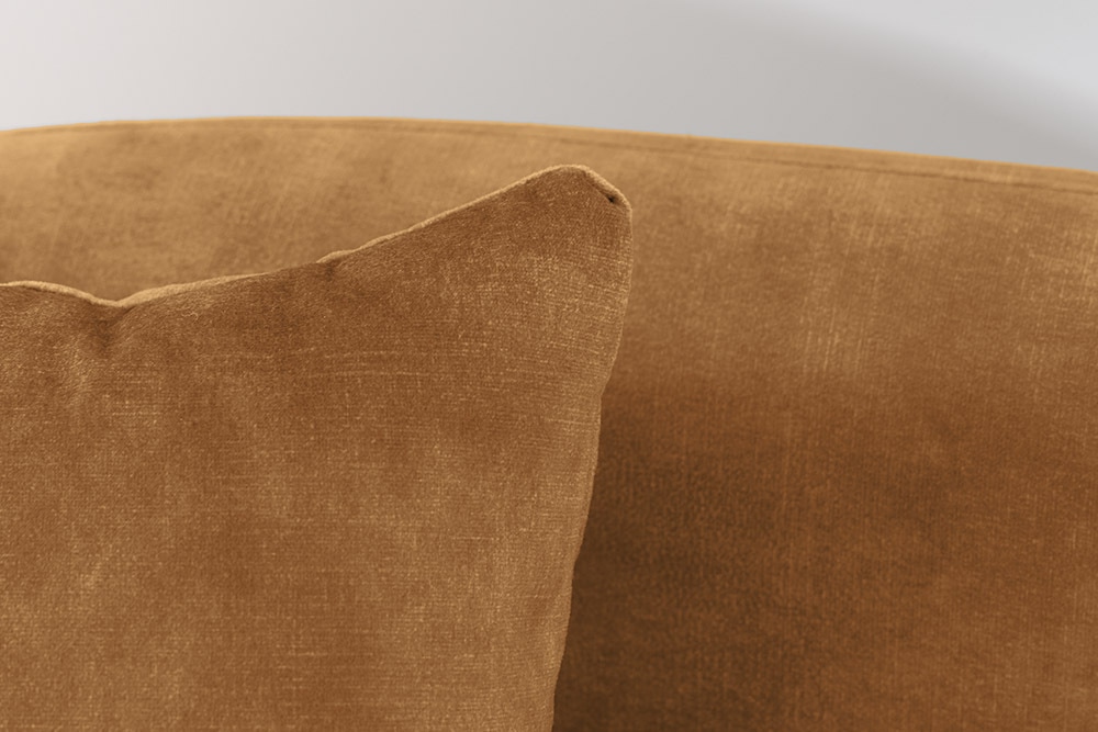 Extravagantes Sofa ELEMENTAL 180cm senfgelb Samt 2-Sitzer Couch Federkern