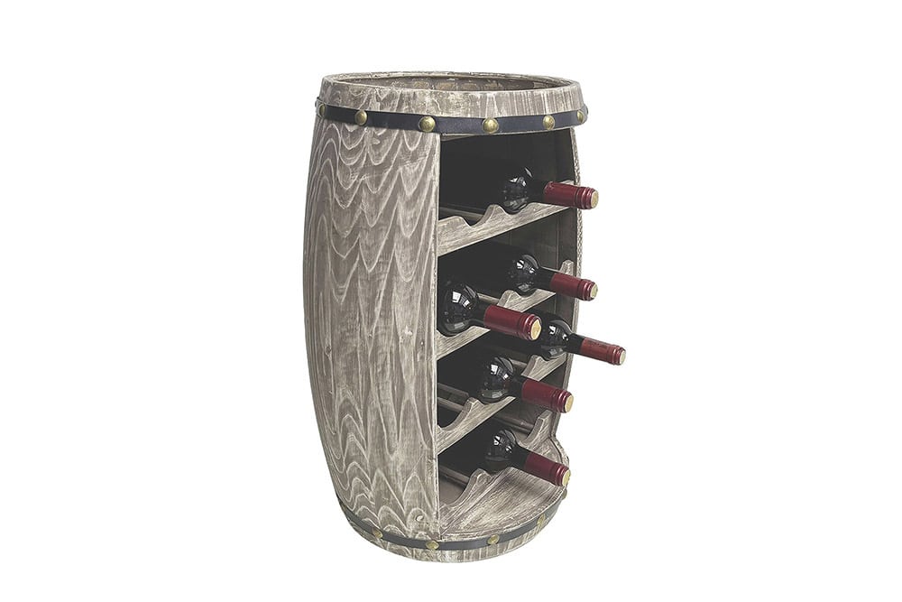 Authentisches Weinregal BODEGA 65cm natur Pinie Weinfass Shabby Chic