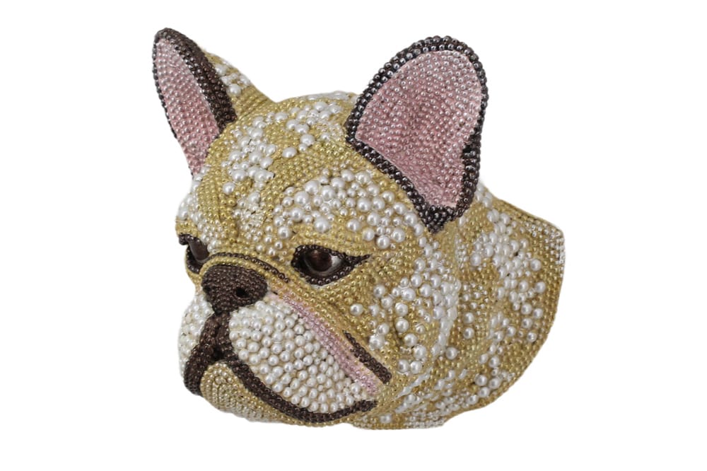 Extravagante Wanddekoration FRENCH BULLDOG 25cm mehrfarbig handmade