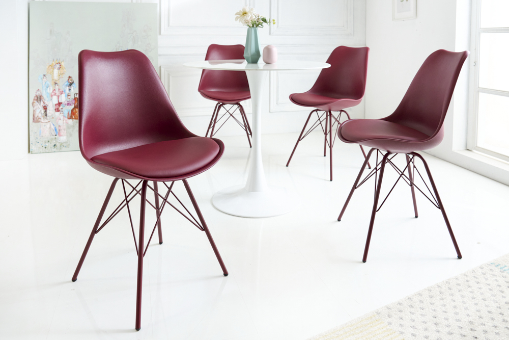 Retro Stuhl SCANDINAVIA MEISTERSTÜCK rot