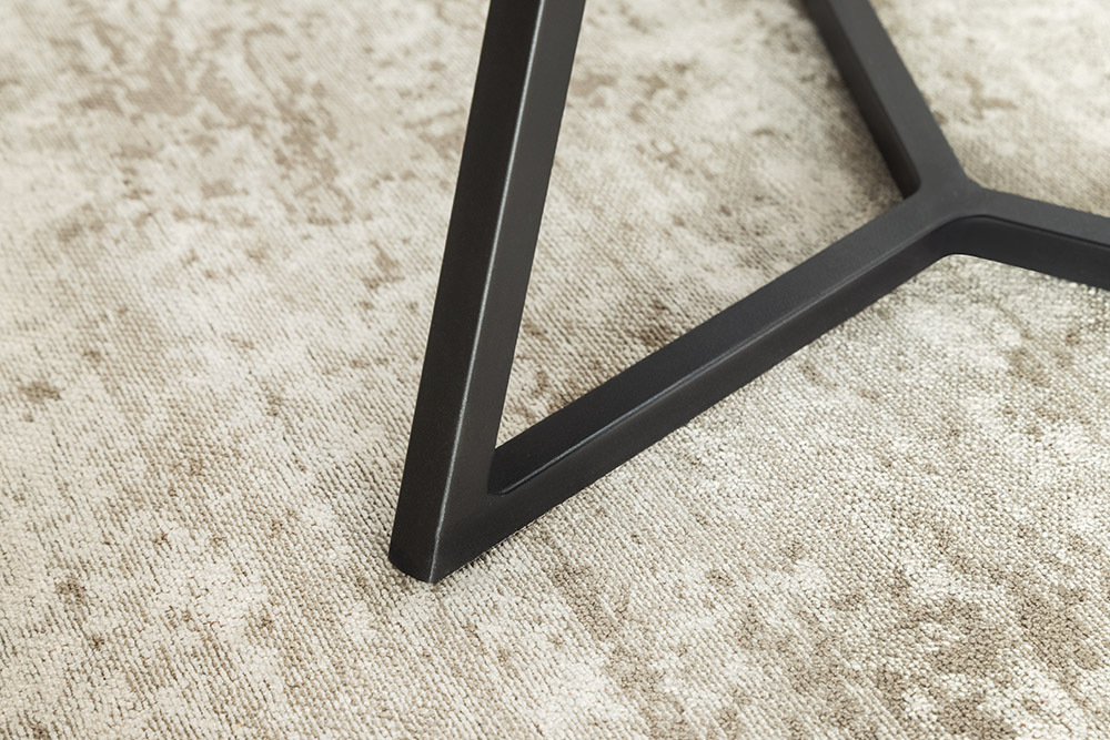 Design Couchtisch MARVELOUS 70cm anthrazit Marmor Keramik schwarzes Metall