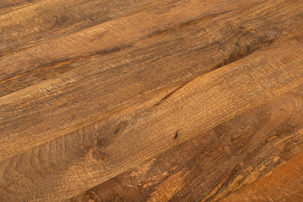 Runder Esstisch ART WOOD 100cm braun massiv Mangoholz