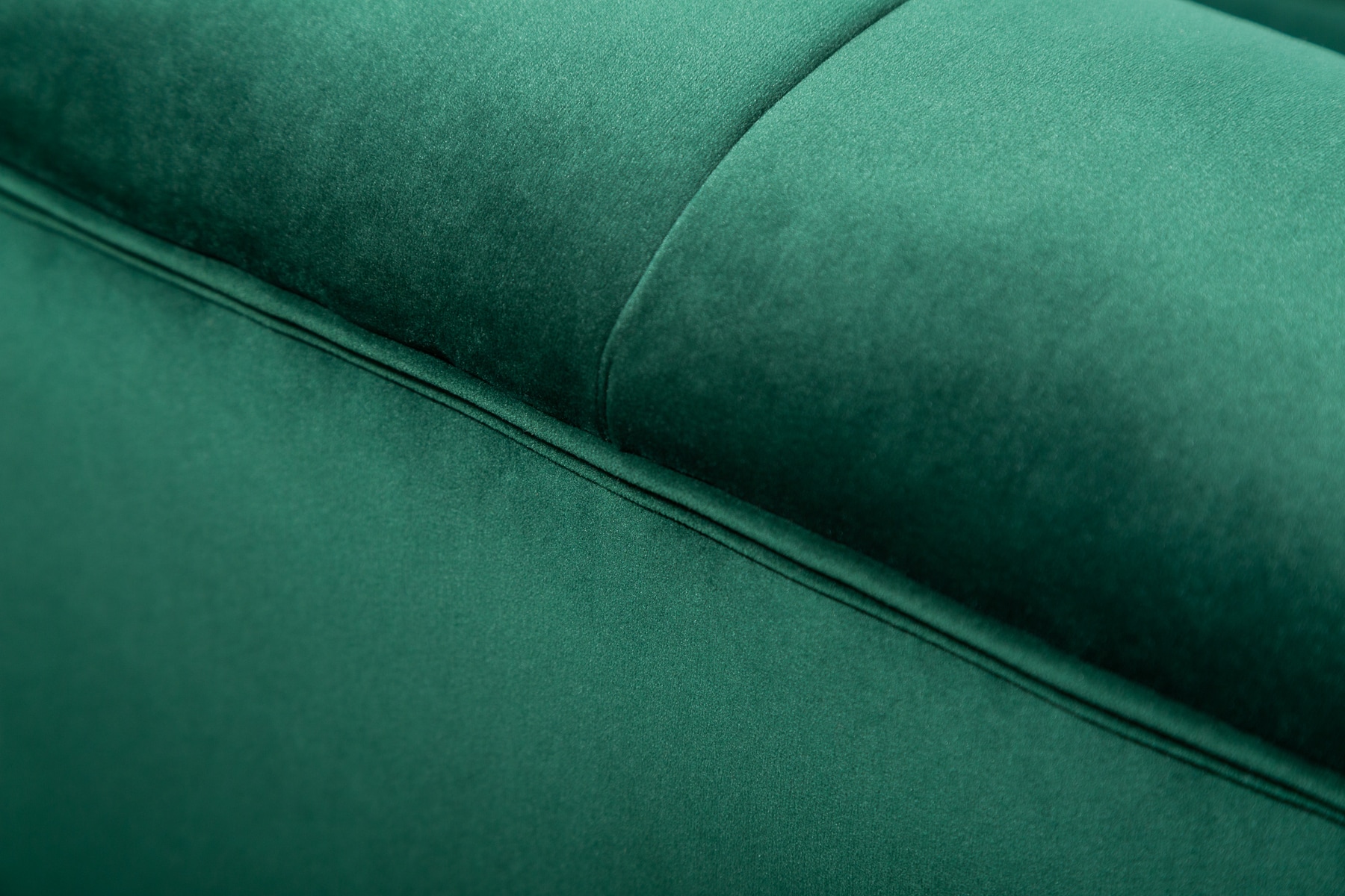 Design 3-Sitzer Sofa NOBLESSE 225cm smaragdgrün Samt Federkern goldene Metallfüße