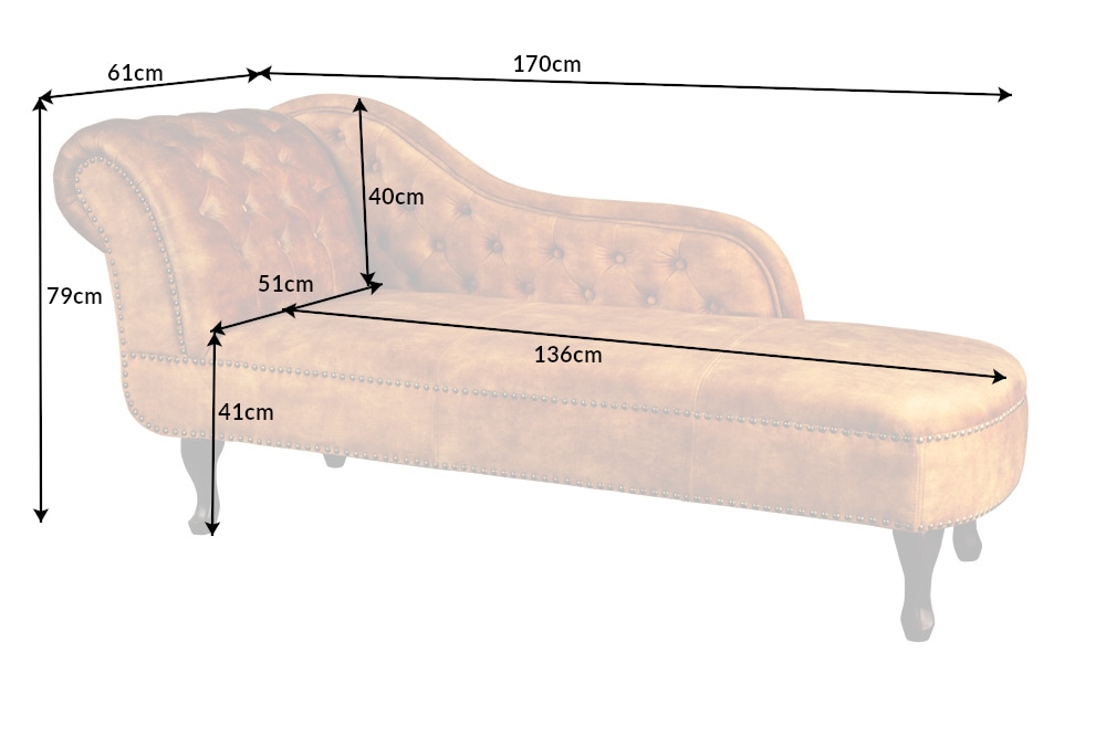 Design Récamière CHESTERFIELD 170cm senfgelb Samt Knopfheftung Nietenbesatz