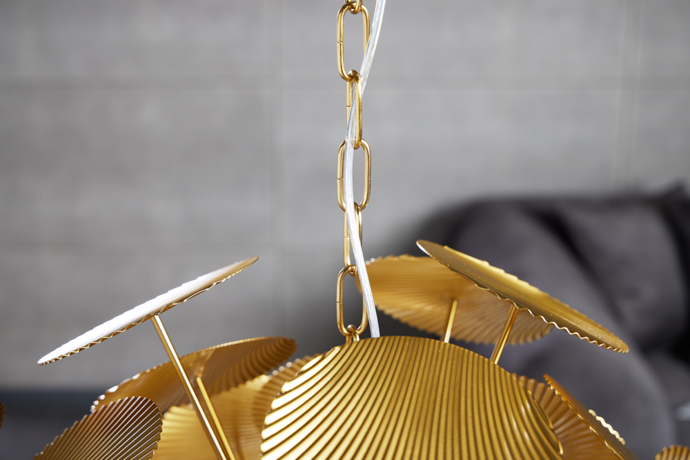 Moderne Design Hängeleuchte INFINITY HOME 65cm gold Pendelleuchte