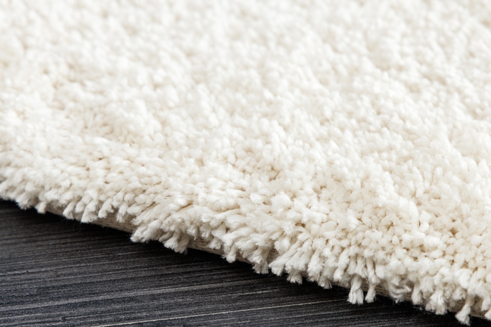 Design Teppich ORGANIC 180x120cm creme Hochflor Indoor-Teppich organische Form