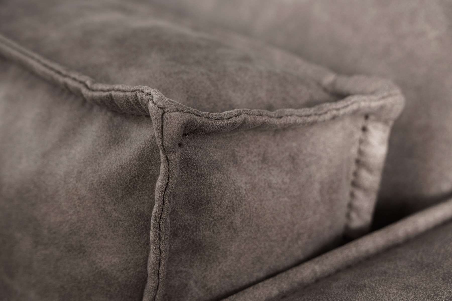 Design 3-Sitzer Sofa BOSSA NOVA 260cm antik dunkelgrau Microfaser Couch Wohnzimmer
