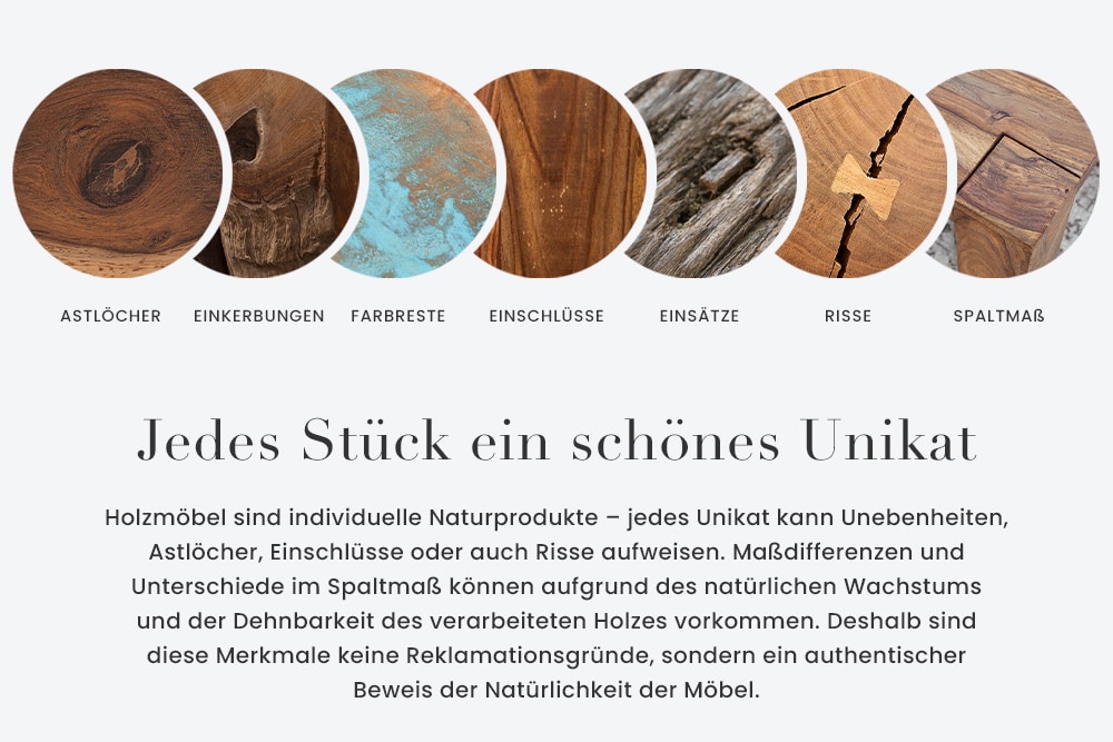 Massive Sitzbank HAMPTONS 160cm hellbraun creme Pinienholz
