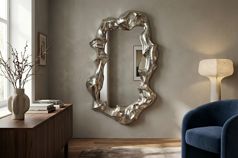 Extravaganter Wandspiegel VENETIA 150cm silber variable Aufhängung » Jetzt kaufen