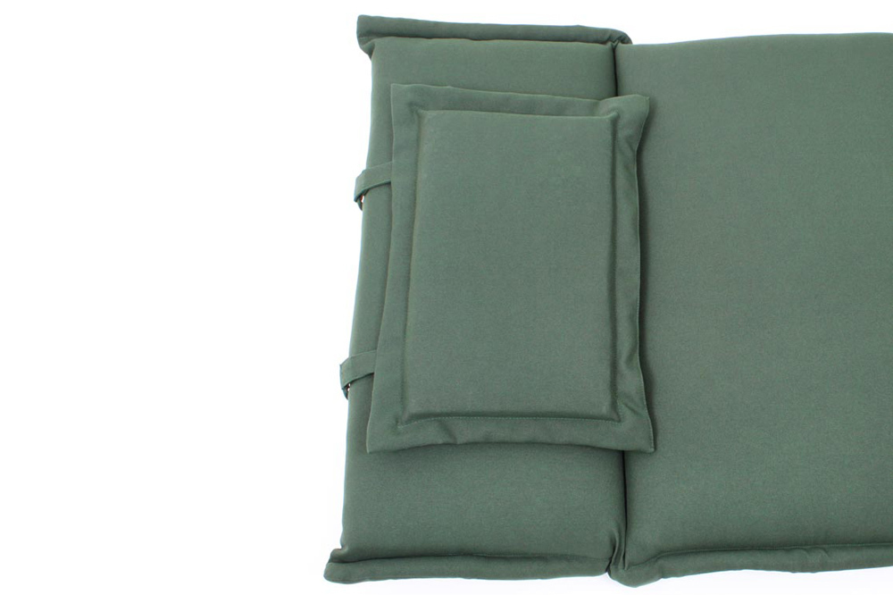 Outdoor Kissen ROG 58x196cm grün Polster-Auflage für Gartenliege