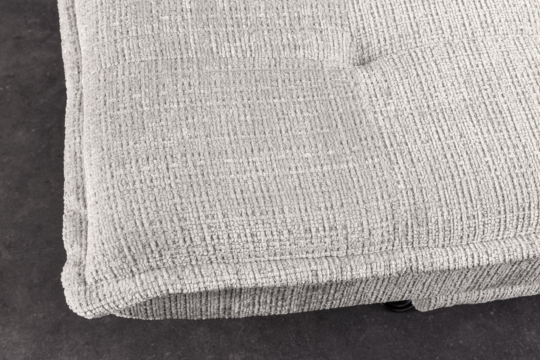 Modernes Schlafsofa JAZZ 190cm champagner beige Chenille 3-Sitzer Couch
