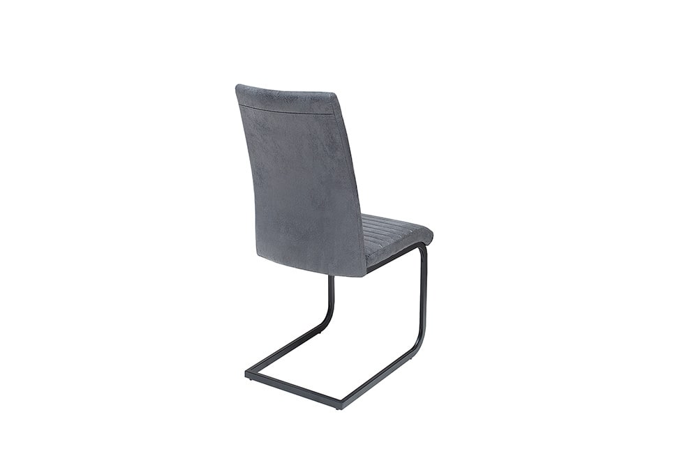 Industrial Freischwinger Stuhl APARTMENT antik grau mit Metallgestell