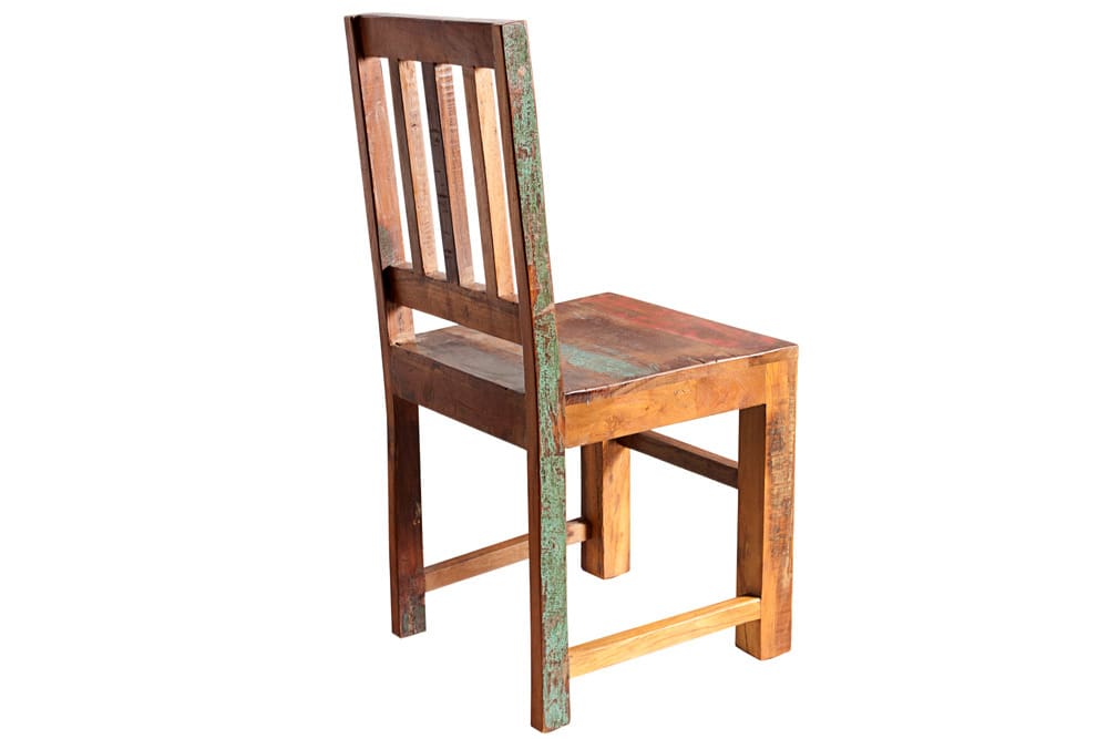 Massiver Holz Stuhl JAKARTA aus recycelten Fischerbooten