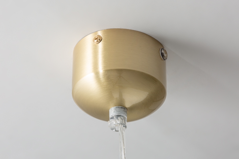 Moderne Hängeleuchte GOLDEN BALL 30cm gold Hängelampe höhenverstellbar