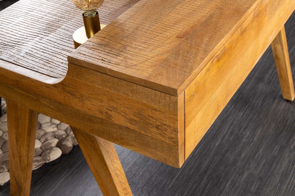 Massiver Sekretär MONSOON 120cm Mangoholz Schreibtisch
