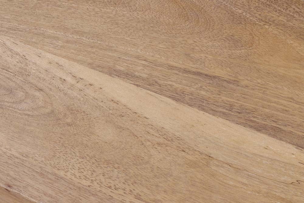 Massives Wandregal PURE 80cm Mango natur cream finish Mangoholz Steckregal