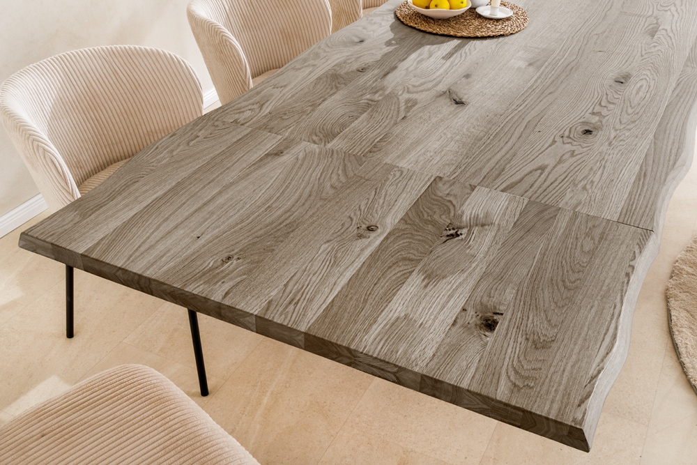 2er Set Ansteckplatten WILD OAK 50cm smoke finish Wildeiche Verlängerung Baumkante