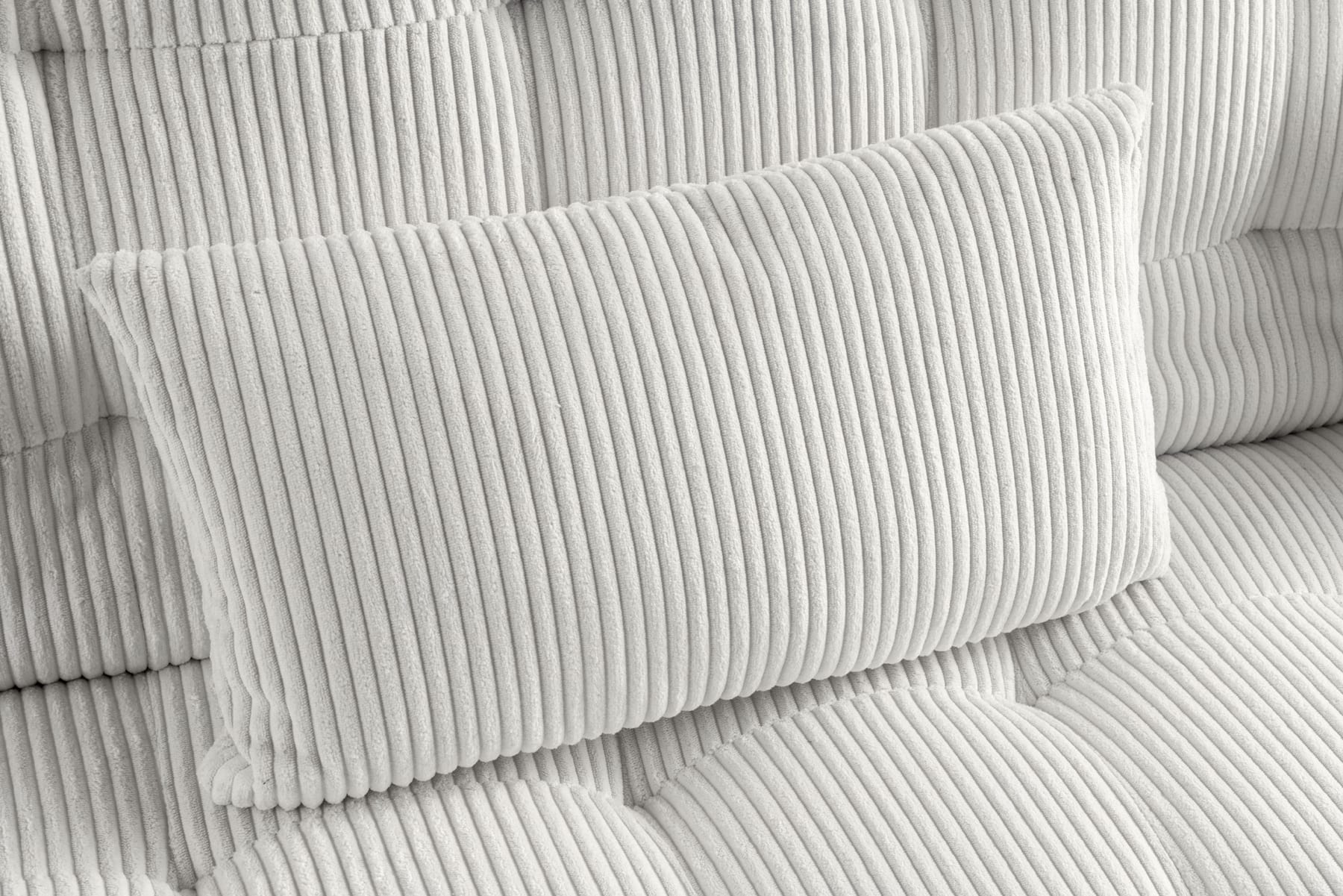 Modernes Schlafsofa JAZZ 190cm beige Cord 3-Sitzer Couch