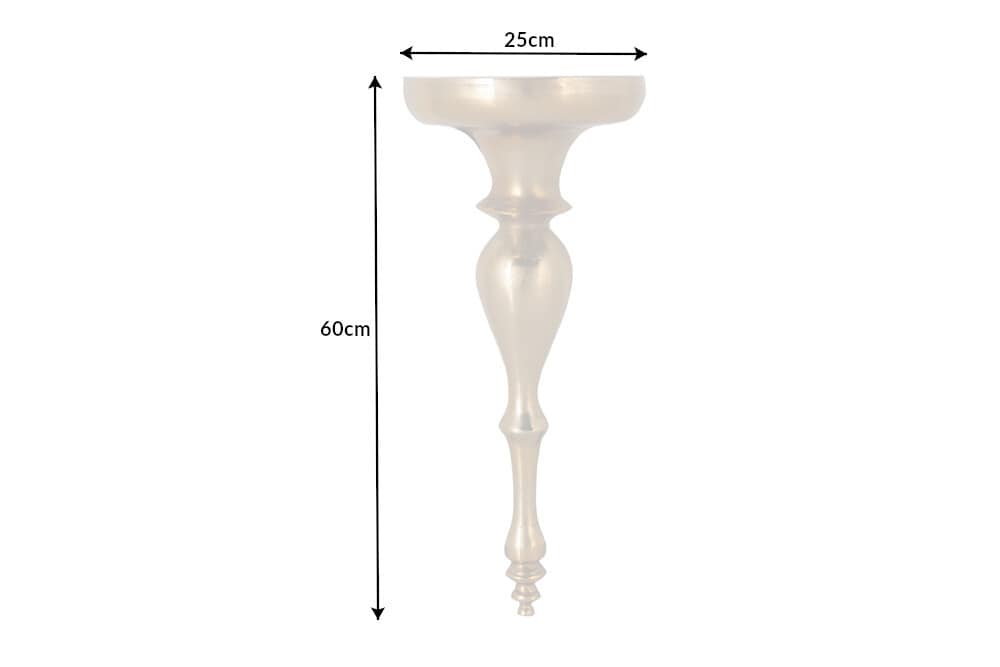 Barock Wandkonsole SCALA 60cm gold Metall Wandregal handmade Wanddekoration