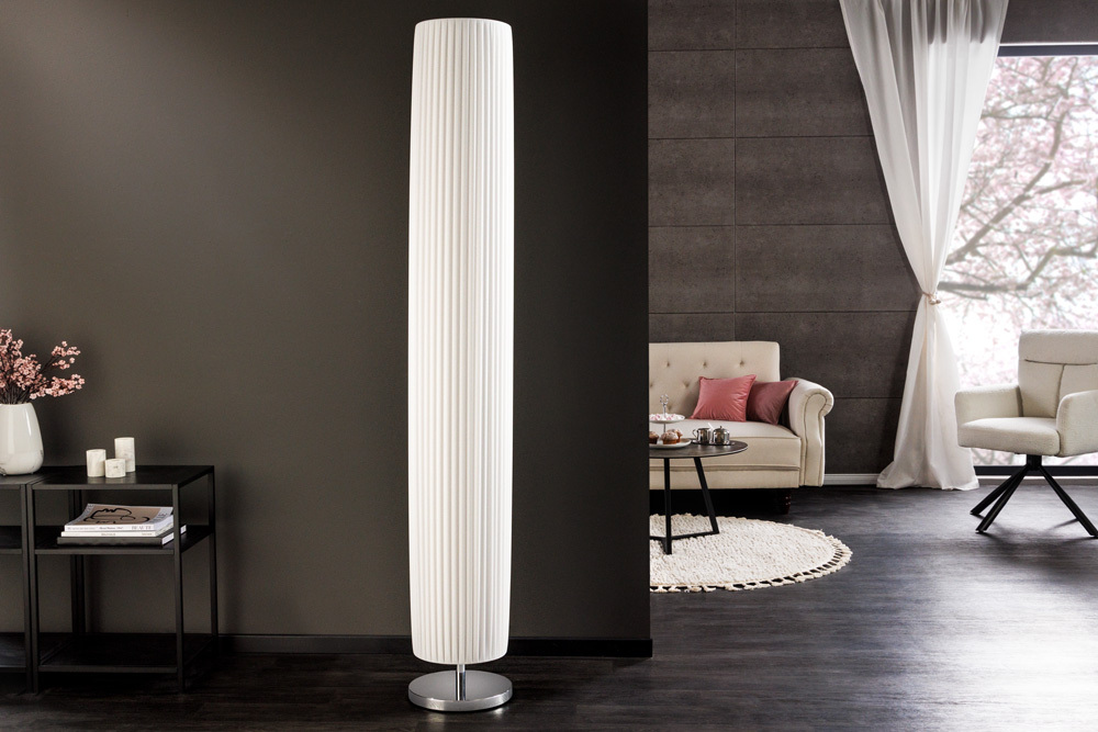 Modern Design Stehlampe SALONE 195cm weiß Stehleuchte Modern Design Stehlampe SALONE 195cm weiß Stehleuchte