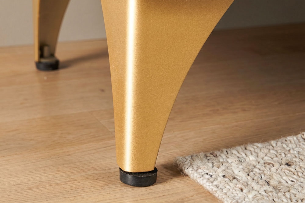 Massives TV-Lowboard GOLDEN SUNSET 180cm türkis 3D-Schnitzereien gold Mangoholz Metall