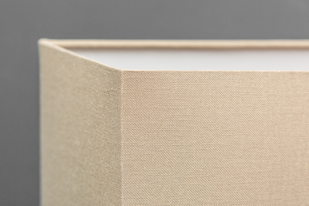 Einzigartige Treibholz Tischlampe PURE UNIQUE 80cm beige mit Leinenschirm