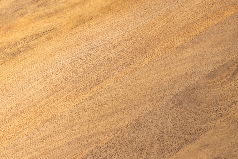 Ovaler Esstisch ART DECO 220cm beige massives Mangoholz cream finish mit Säulenfuß
