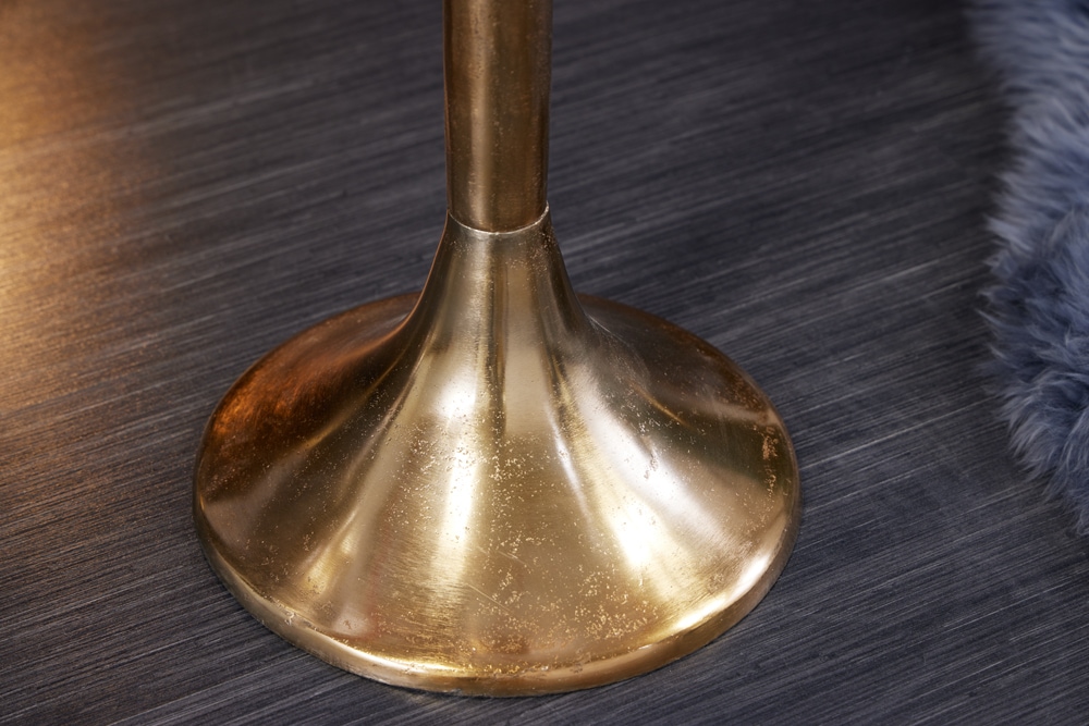 Dekorativer Sektkühler CHAMPAGNE 80cm antik gold handmade Metall Flaschenkühler