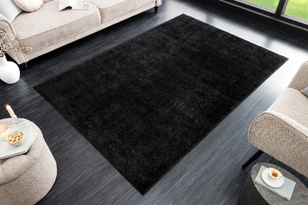 Design Teppich CLOUD 9 230x160cm schwarz Hochflor Indoor-Teppich