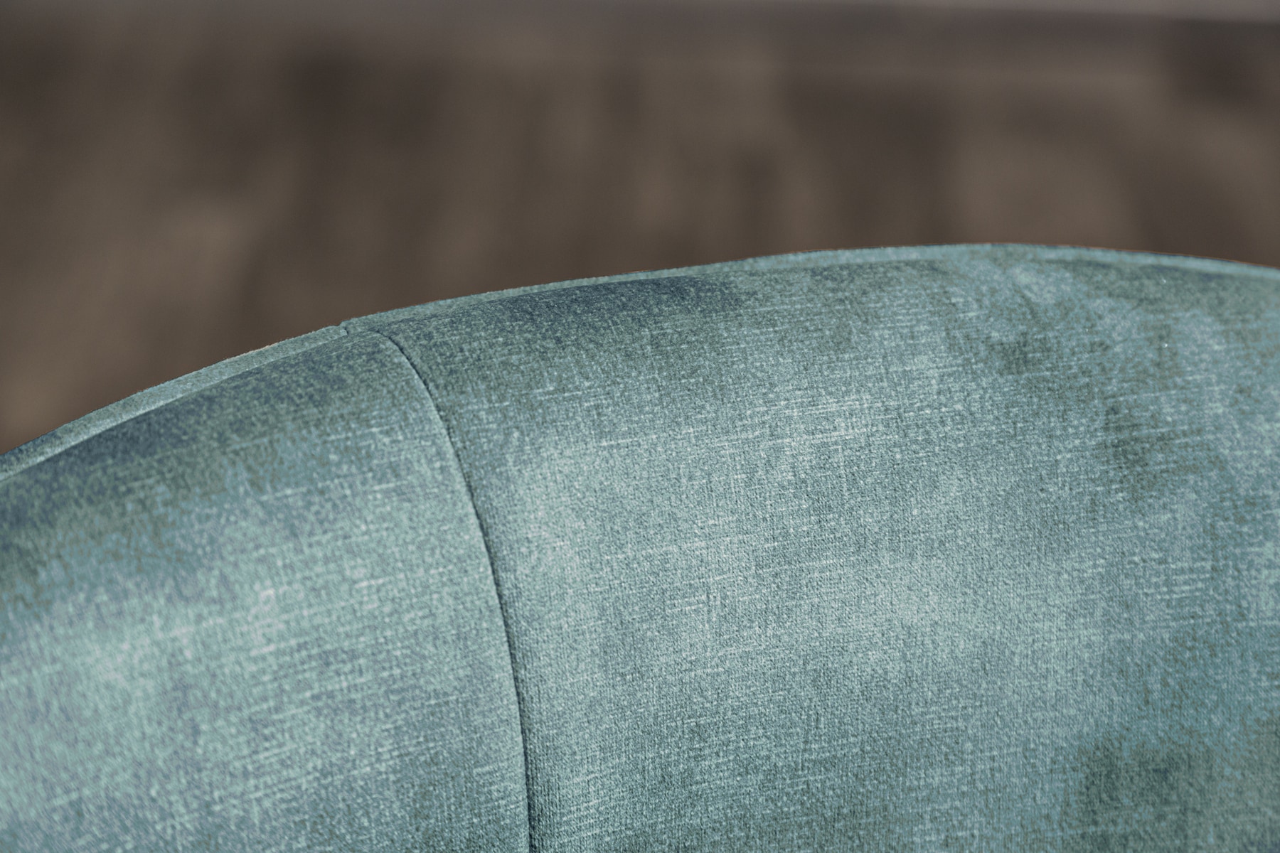 Drehbarer Design Stuhl EUPHORIA petrol Samt mit Armlehne Metallgestell schwarz