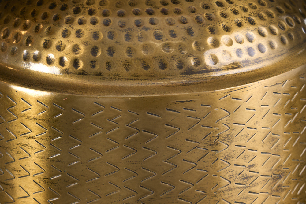 Elegante Vase ORIENT 35cm gold Hammerschlag Design