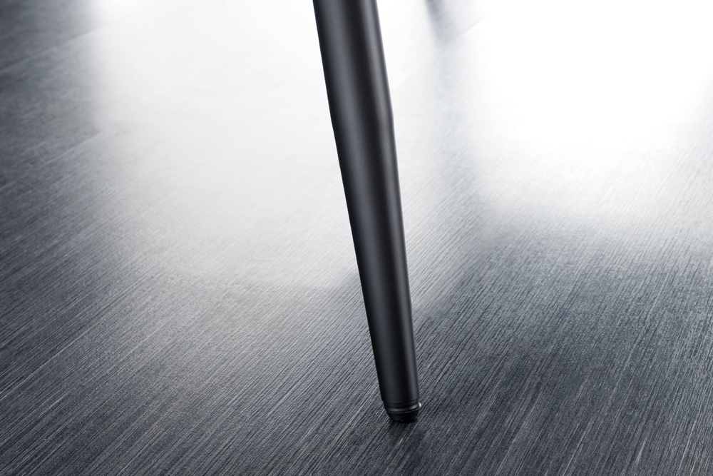 Design Sitzbank TURIN 160cm senfgelb Samt schwarz Metallbeine Armlehne