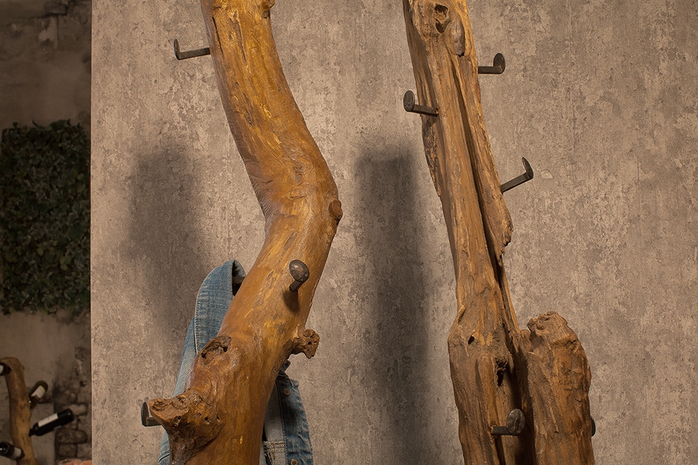 Massive Garderobe HEMINGWAY 200cm Teakholz Kleiderständer