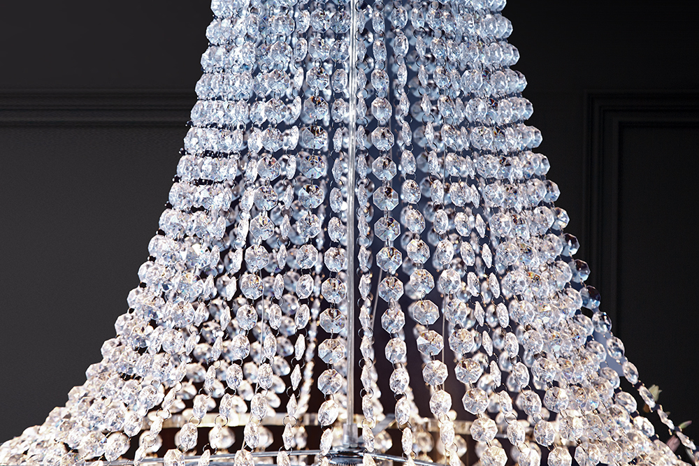 Extravaganter Kronleuchter ROYAL XL 105cm Hängelampe Barock