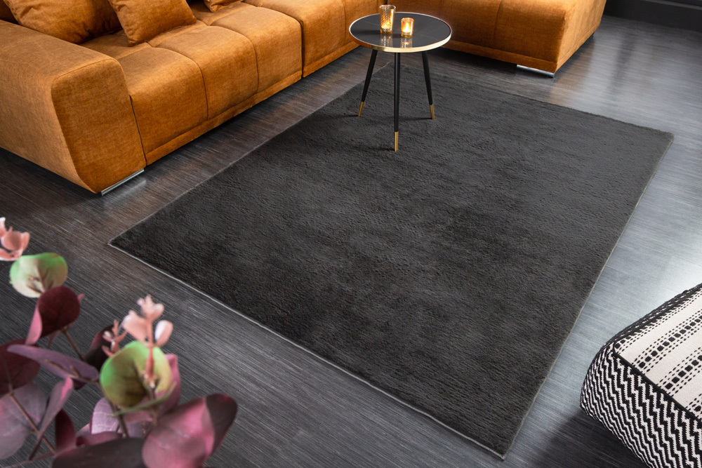 Moderner Teppich COZY CLOUD 230x160cm anthrazit Hochflor Indoor-Teppich Felloptik