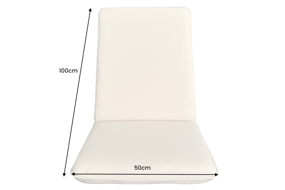 Outdoor Sitzkissen COMFORT LINE 50x100cm anthrazit für Niedriglehner-Stuhl Polsterauflage