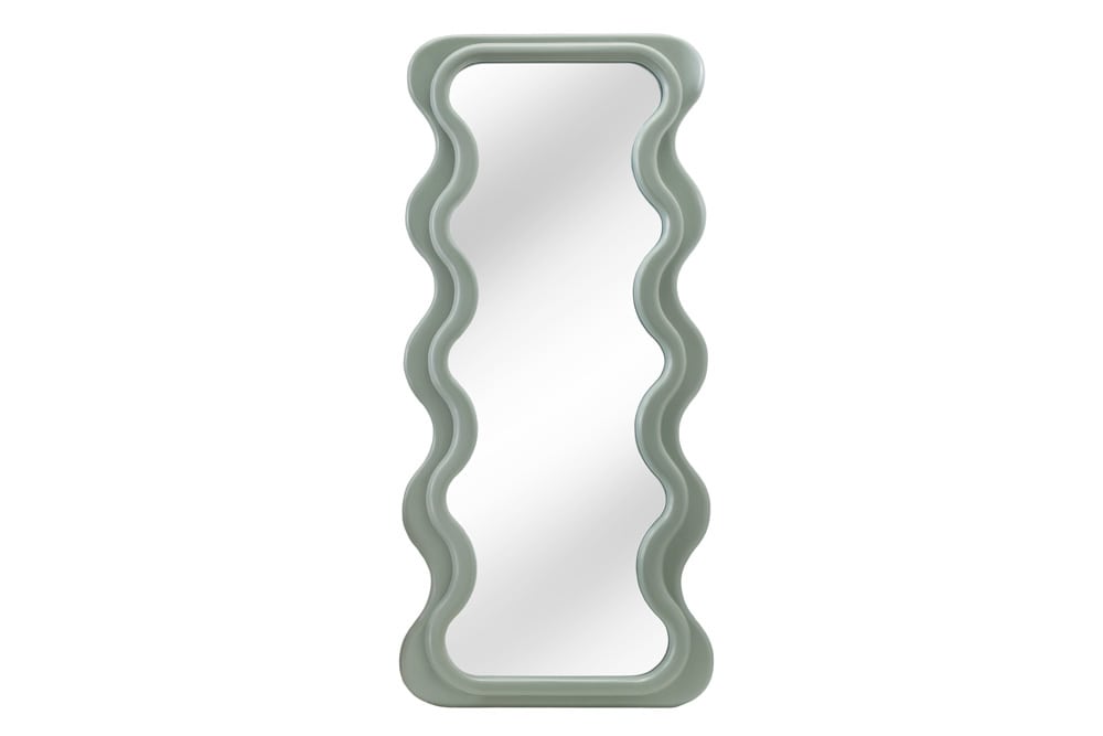 Design Wandspiegel CURVY 160cm salbeigrün