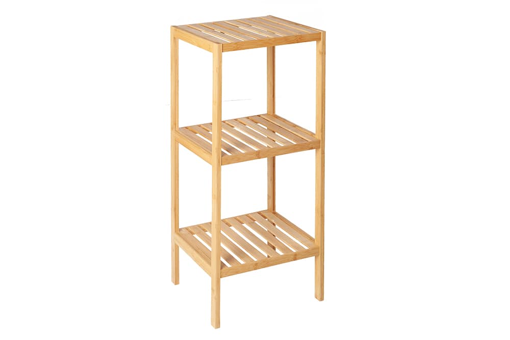 Design Regal LAGOON SPA 80cm Bambusholz zwei Fächer Badregal