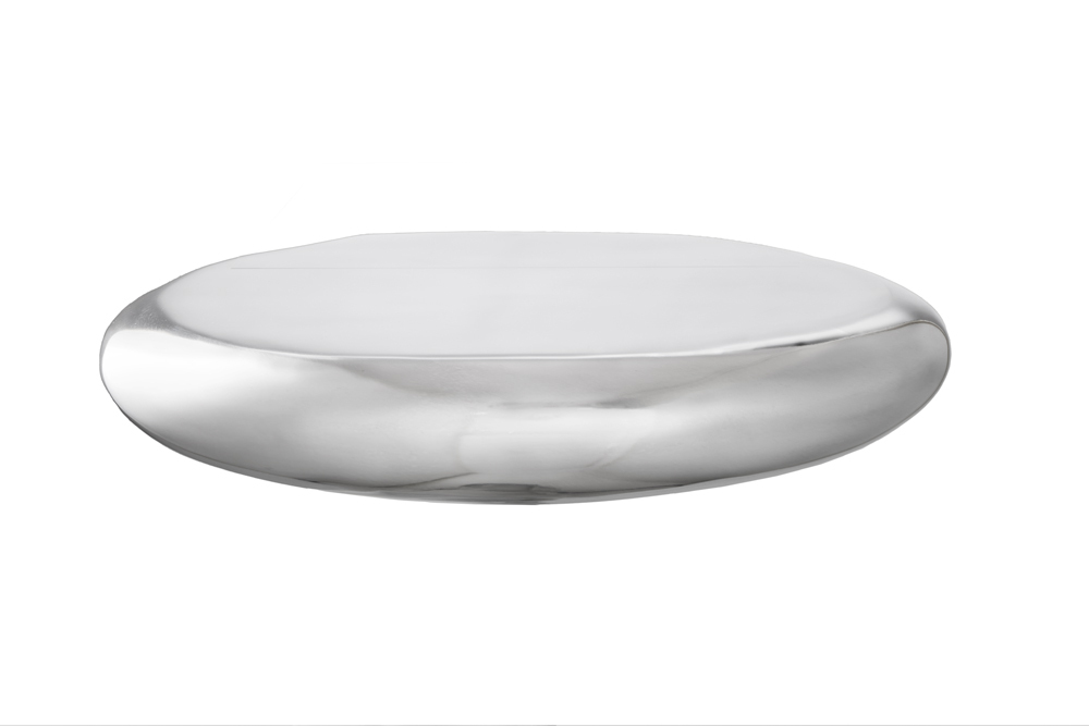 Modernes Design Wandregal TEAR 40cm silber Aluminium