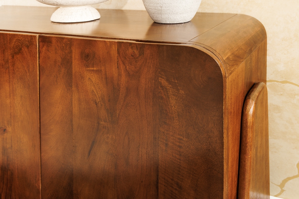 Massives Sideboard BRASIL 175cm braun Mangoholz sechs Fächer