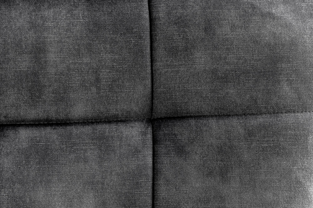 Moderner Sessel SCANDINAVIA grau Samt schwarze Metallbeine mit Armlehnen
