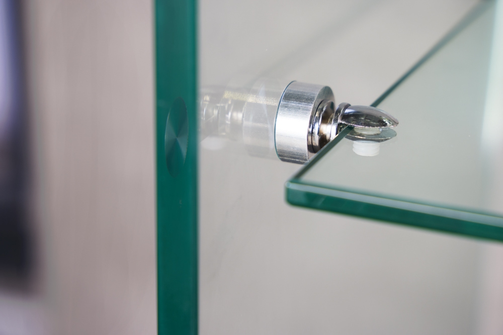 Design Konsolentisch FANTOME 100cm Glas transparent mit Ablage