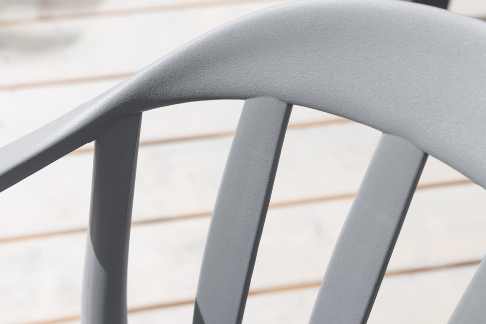 In- und Outdoor Gartenstuhl STUDIO ITALIA anthrazit stapelbar wetterfest