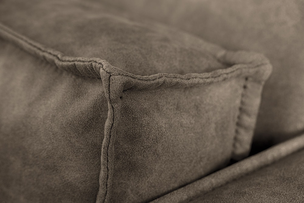 Design 3-Sitzer Sofa BOSSA NOVA 260cm antik taupe Microfaser Couch Wohnzimmer