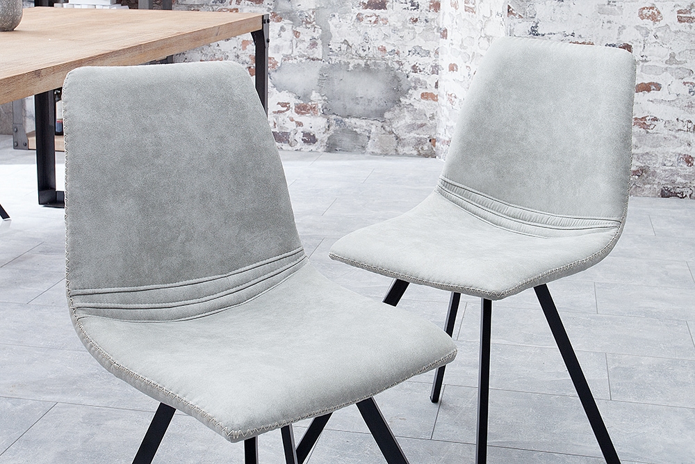 Retro Stuhl AMSTERDAM CHAIR stone grau Designklassiker