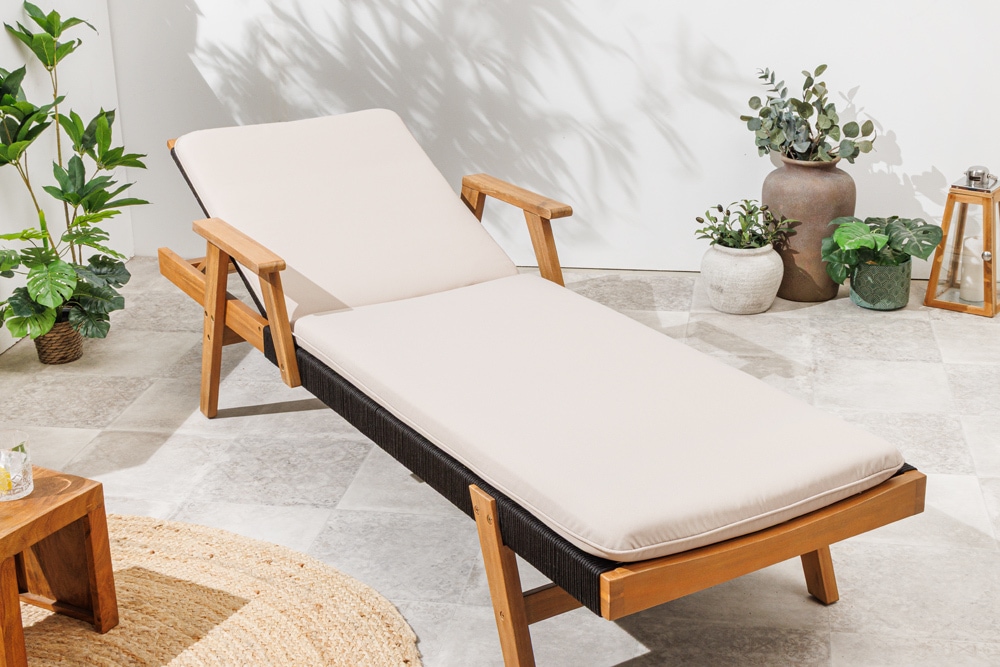 Outdoor Auflage COMFORT LINE 60x192cm beige Polsterkissen für Sonnenliege » Jetzt kaufen